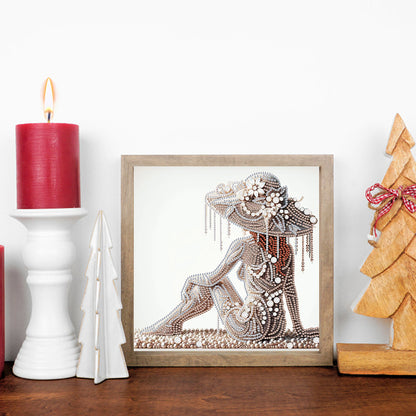 Gorgeous And Elegant Lady - Special Shaped Drill Diamond Painting 30*30CM