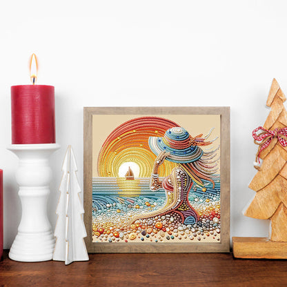 Gorgeous And Elegant Lady - Special Shaped Drill Diamond Painting 30*30CM