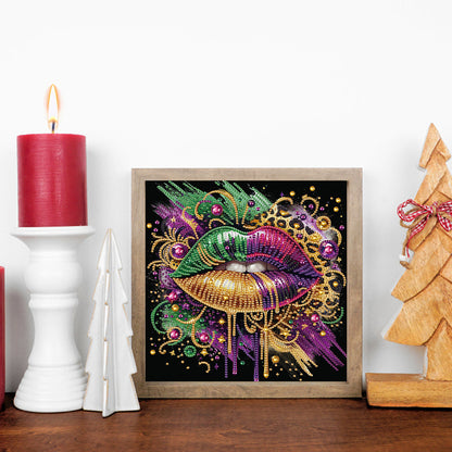 Leopard Lips - Special Shaped Drill Diamond Painting 30*30CM