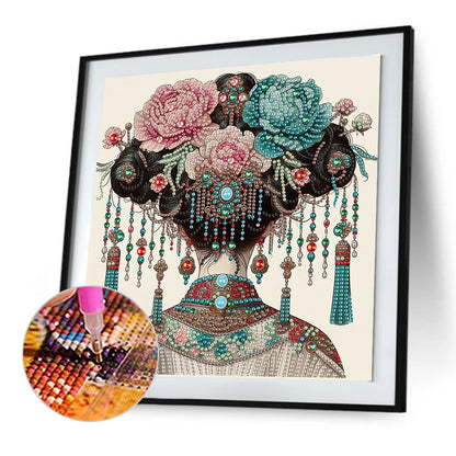 Gorgeous Headdress - Special Shaped Drill Diamond Painting 30*30CM