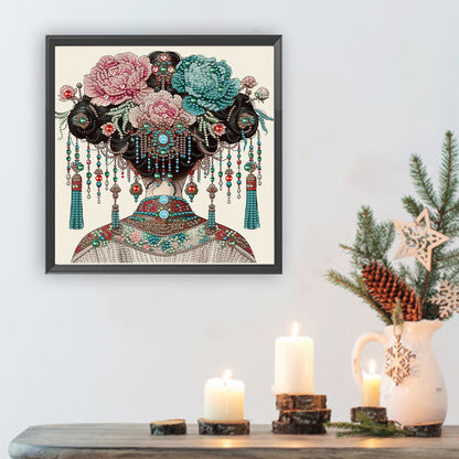 Gorgeous Headdress - Special Shaped Drill Diamond Painting 30*30CM