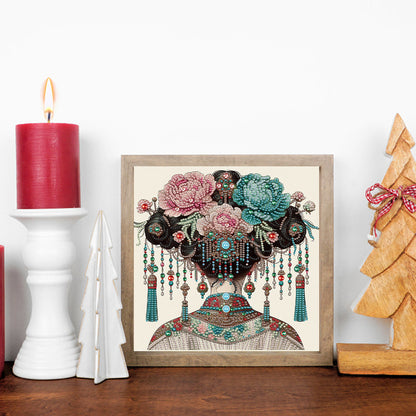 Gorgeous Headdress - Special Shaped Drill Diamond Painting 30*30CM