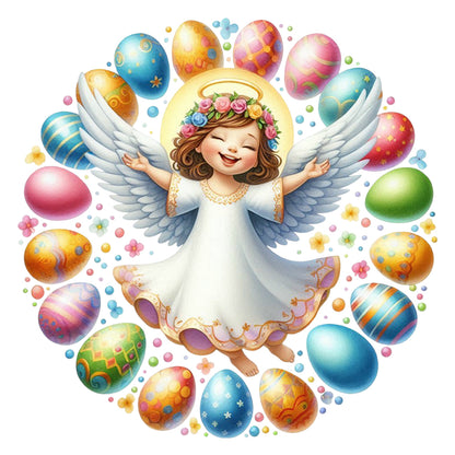 Easter Angel - Full Round Drill Diamond Painting 30*30CM