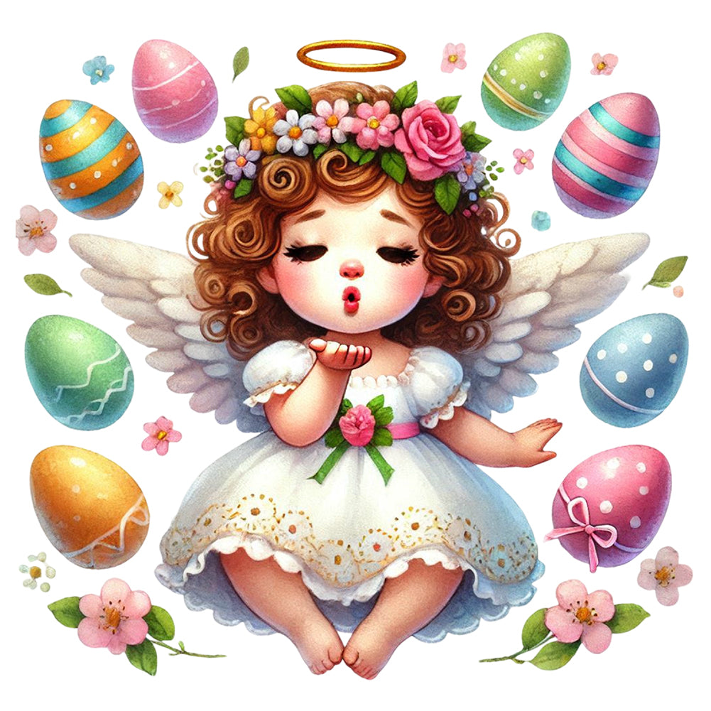 Easter Angel - Full Round Drill Diamond Painting 30*30CM