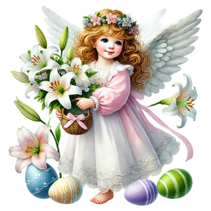 Easter Angel - Full Round Drill Diamond Painting 30*30CM