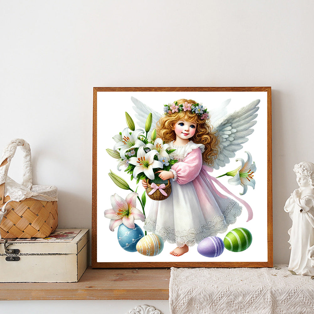 Easter Angel - Full Round Drill Diamond Painting 30*30CM