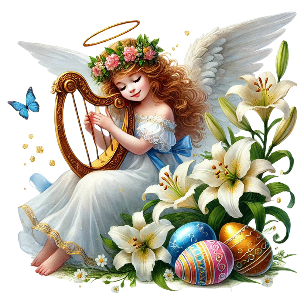 Easter Angel - Full Round Drill Diamond Painting 30*30CM