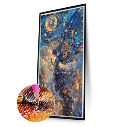 Mechanical Angel Girl - Full Round Drill Diamond Painting 40*70CM