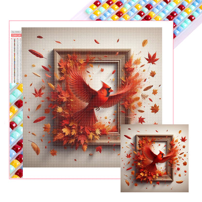 Cardinal Escapes The Frame - Full Square Drill Diamond Painting 40*40CM