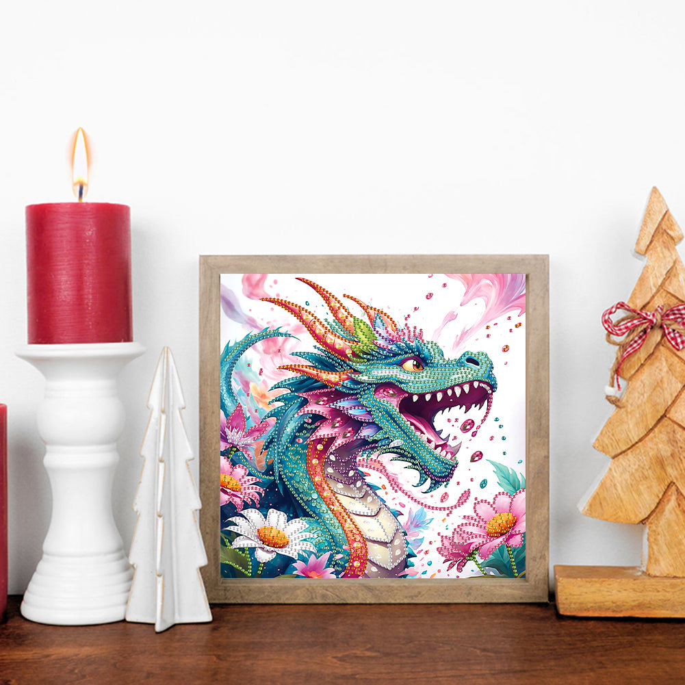 Mythical Dragon - Special Shaped Drill Diamond Painting 30*30CM