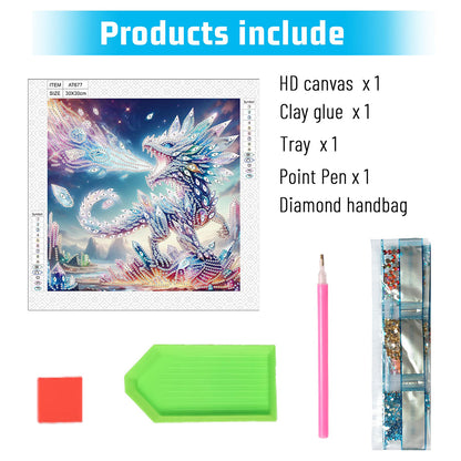 Mythical Dragon - Special Shaped Drill Diamond Painting 30*30CM