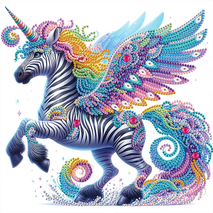 Winged Unicorn - Special Shaped Drill Diamond Painting 30*30CM