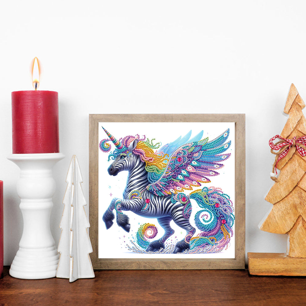 Winged Unicorn - Special Shaped Drill Diamond Painting 30*30CM