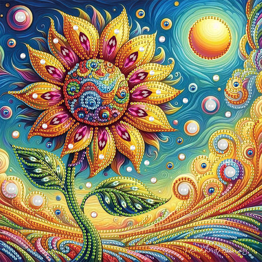Flower Cluster - Special Shaped Drill Diamond Painting 30*30CM