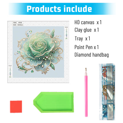 Flower Cluster - Special Shaped Drill Diamond Painting 30*30CM