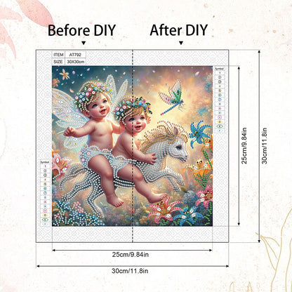 Angel - Special Shaped Drill Diamond Painting 30*30CM