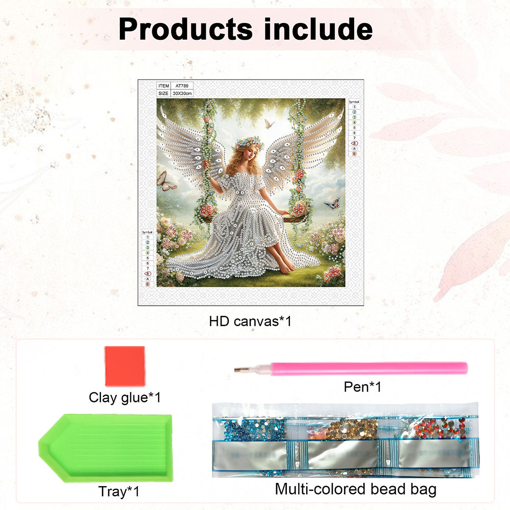 Angel - Special Shaped Drill Diamond Painting 30*30CM