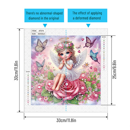 Angel - Special Shaped Drill Diamond Painting 30*30CM