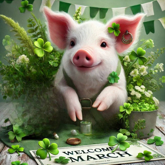 Cute Animal March - Full Square Drill Diamond Painting 40*40CM