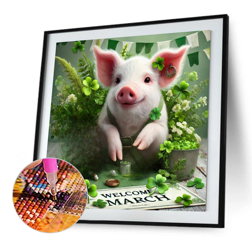 Cute Animal March - Full Square Drill Diamond Painting 40*40CM