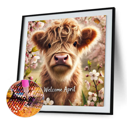 Cute Animal April - Full Square Drill Diamond Painting 40*40CM