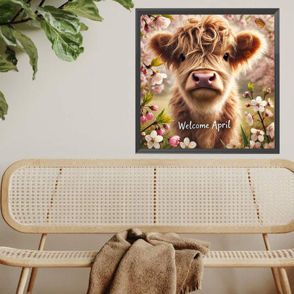 Cute Animal April - Full Square Drill Diamond Painting 40*40CM