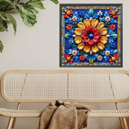 Bright Mandala Flower - Full Square Drill Diamond Painting 40*40CM