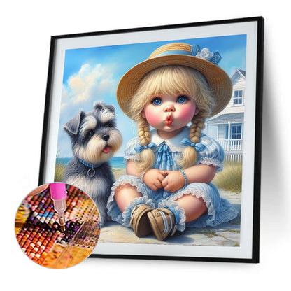 Cute Girl - Full Square Drill Diamond Painting 30*30CM