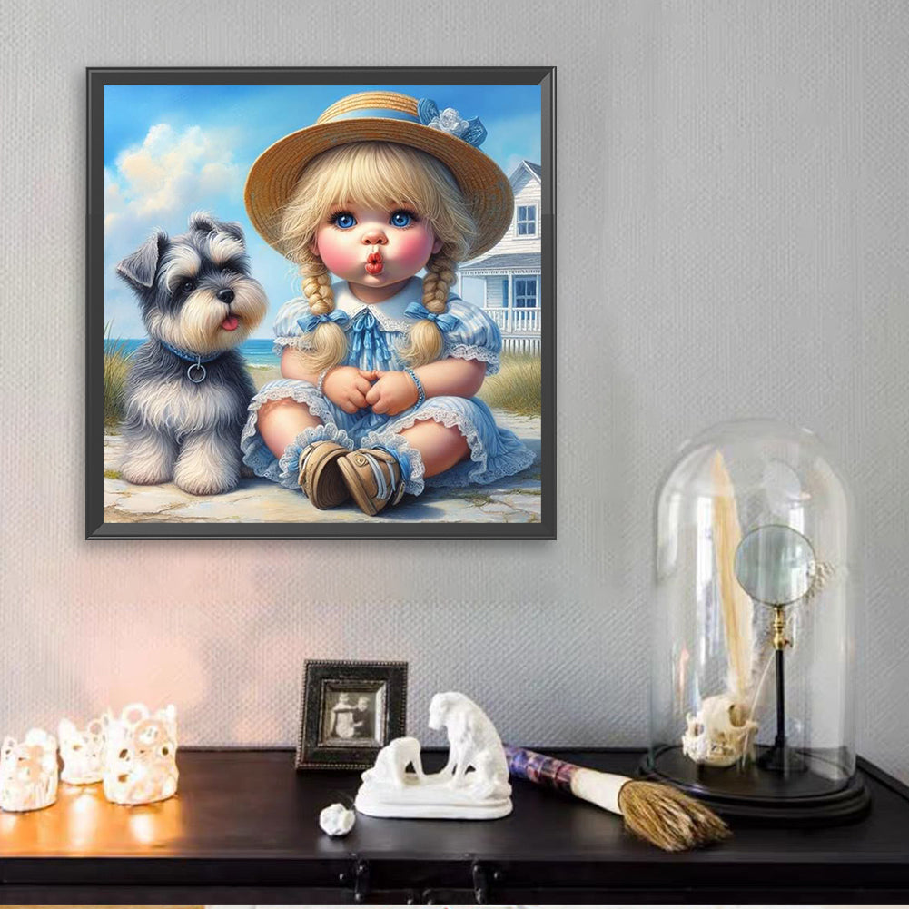 Cute Girl - Full Square Drill Diamond Painting 30*30CM