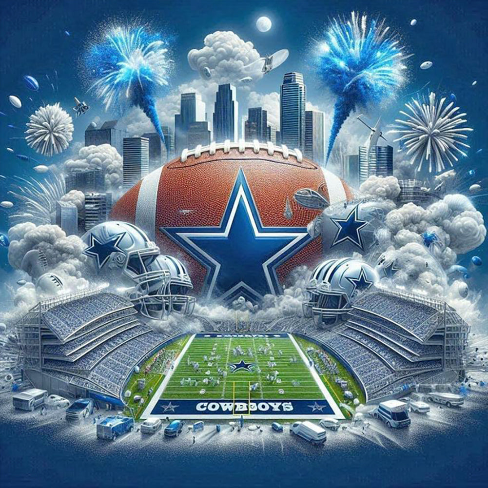 Dallas Cowboys - Full Round Drill Diamond Painting 40*40CM