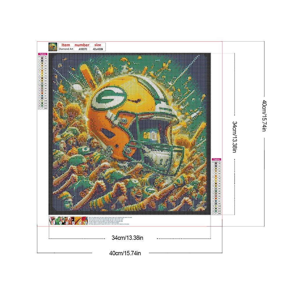 Green Bay Packers - Full Round Drill Diamond Painting 40*40CM