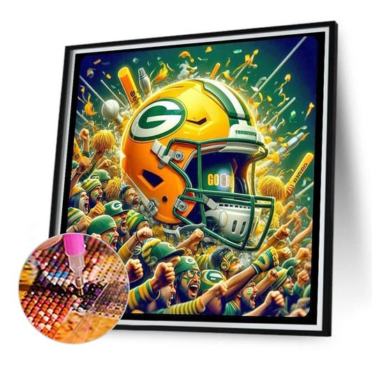 Green Bay Packers - Full Round Drill Diamond Painting 40*40CM