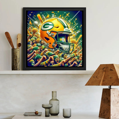 Green Bay Packers - Full Round Drill Diamond Painting 40*40CM