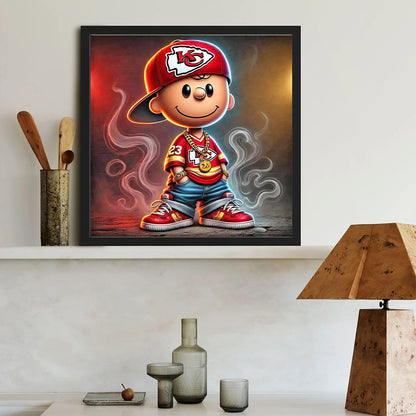 Kansas City Chiefs - Full Round Drill Diamond Painting 40*40CM