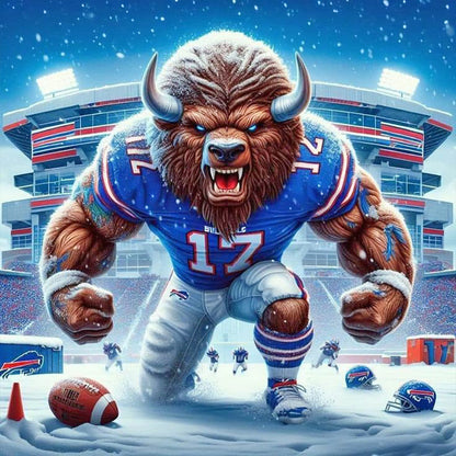 Buffalo Bills - Full Round Drill Diamond Painting 40*40CM