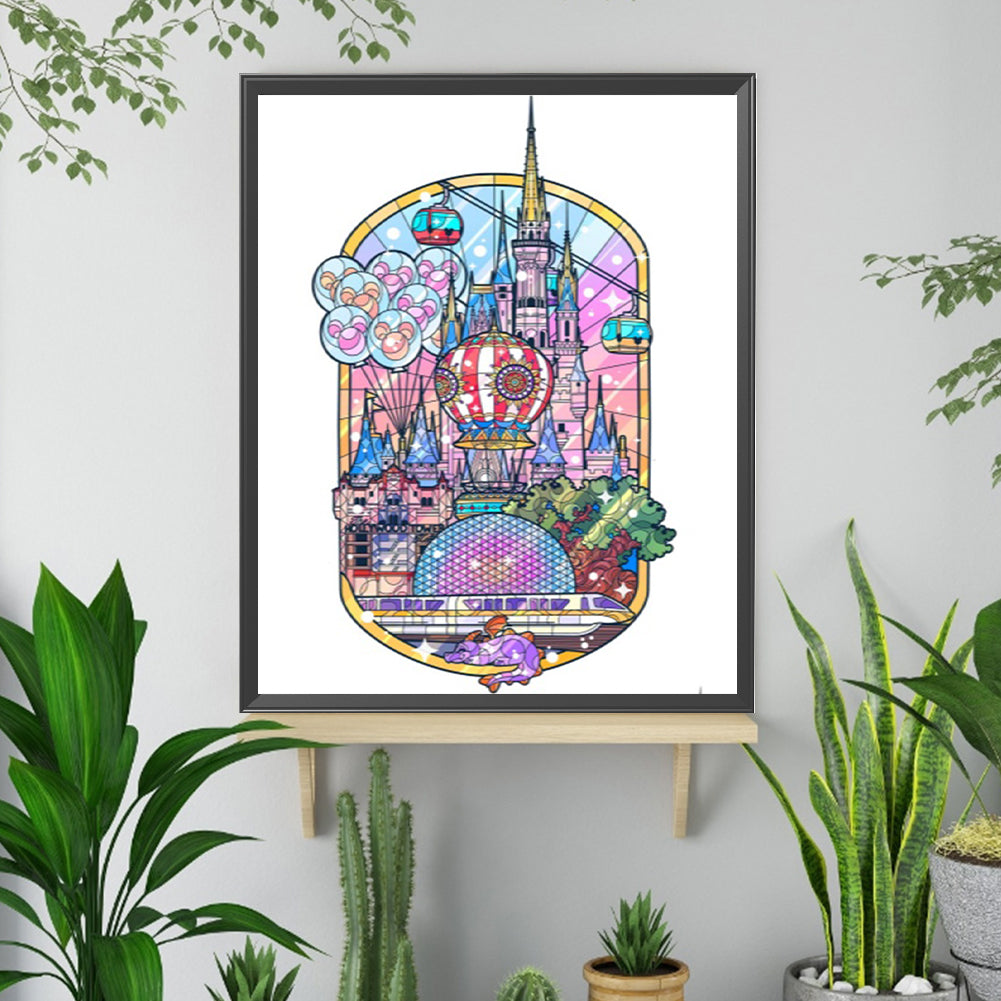 Disney Castle - Full Square Drill Diamond Painting 40*50CM