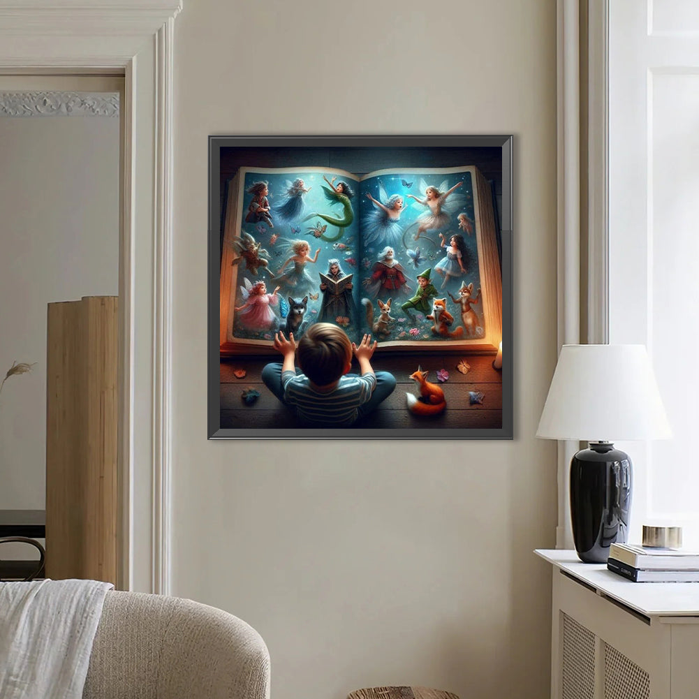 Elves In The Book - Full Round Drill Diamond Painting 50*50CM