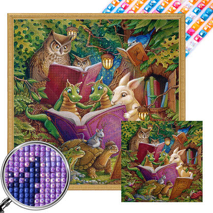 Little Dragon - Full AB Square Drill Diamond Painting 50*50CM