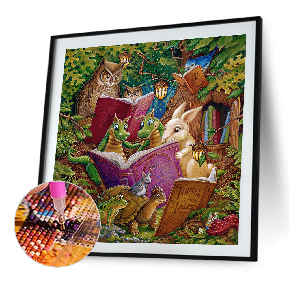Little Dragon - Full AB Square Drill Diamond Painting 50*50CM