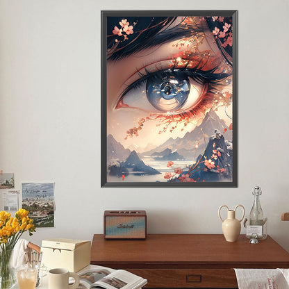 Beautiful Eyes - Full Round Drill Diamond Painting 40*50CM
