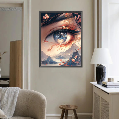 Beautiful Eyes - Full Round Drill Diamond Painting 40*50CM