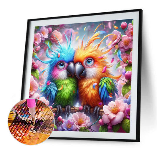 Parrot - Full Round Drill Diamond Painting 40*40CM