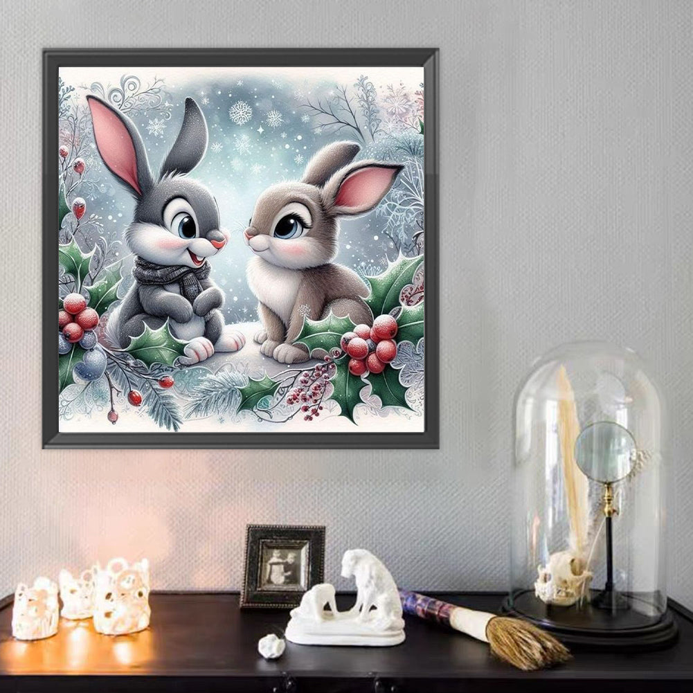 Rabbit - Full Round Drill Diamond Painting 40*40CM