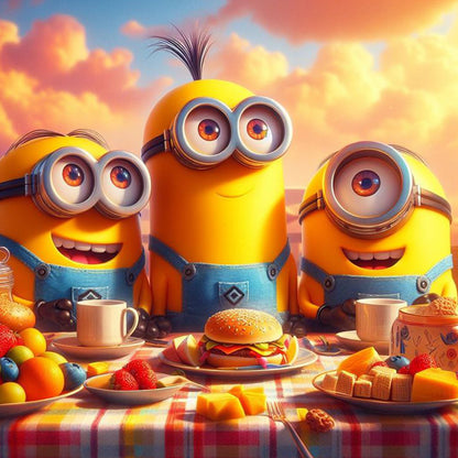 Minions - Full Round Drill Diamond Painting 40*40CM