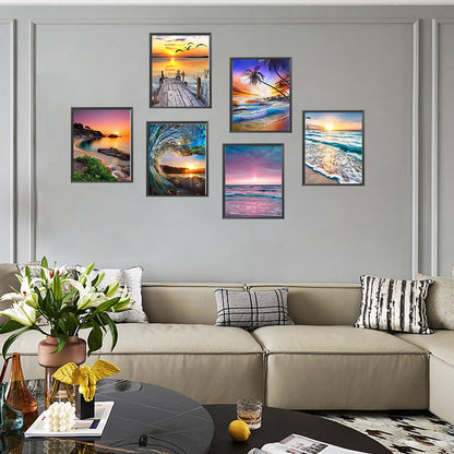 Seaside Scenery - Full Round Drill Diamond Painting 30*40CM