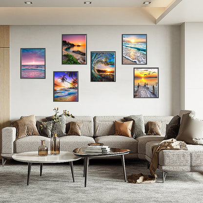 Seaside Scenery - Full Round Drill Diamond Painting 30*40CM