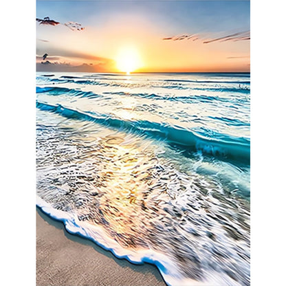 Seaside Scenery - Full Round Drill Diamond Painting 30*40CM