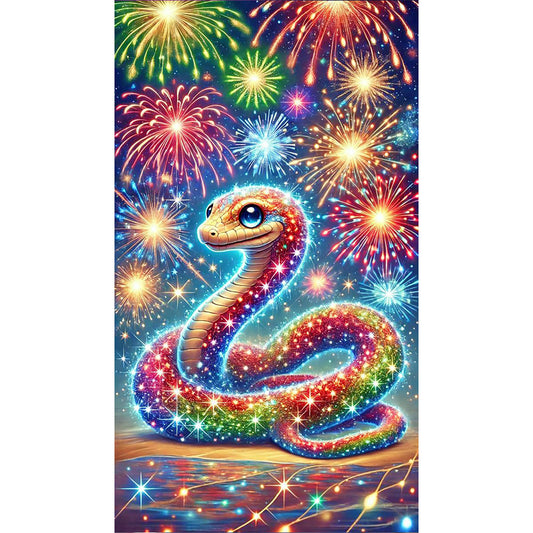 Fireworks Snake - Full Round Drill Diamond Painting 40*70CM