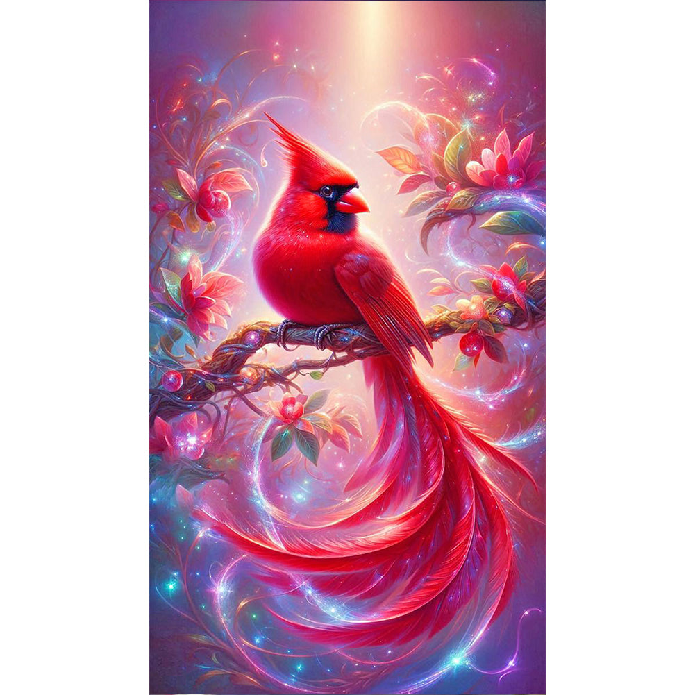 Red Cardinal - Full Round Drill Diamond Painting 40*70CM