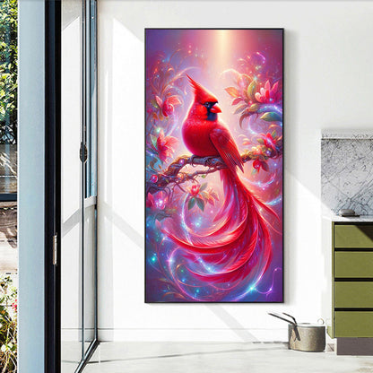 Red Cardinal - Full Round Drill Diamond Painting 40*70CM